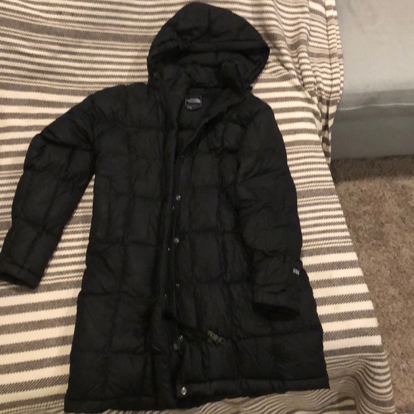 north face womens long puffer jacket